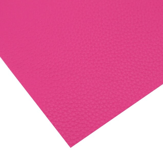 20*33cm Dark Rose Pink Leather Texture,  Long Leatherette Sheet Basics Leather & Vinyl