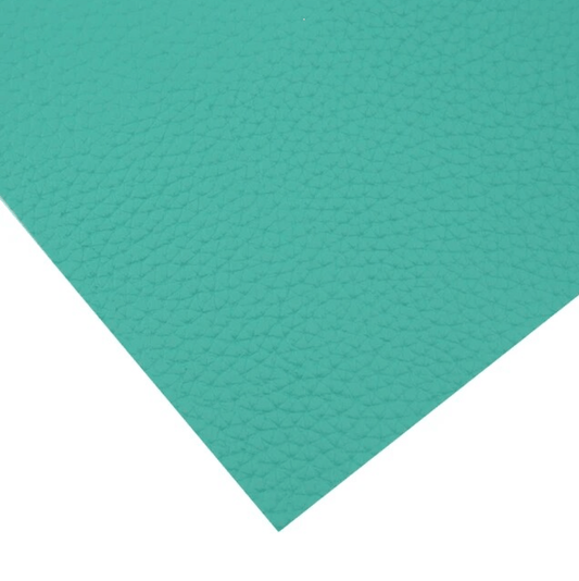 20*33cm Mint Green Leather Texture,  Long Leatherette Sheet Basics Leather & Vinyl