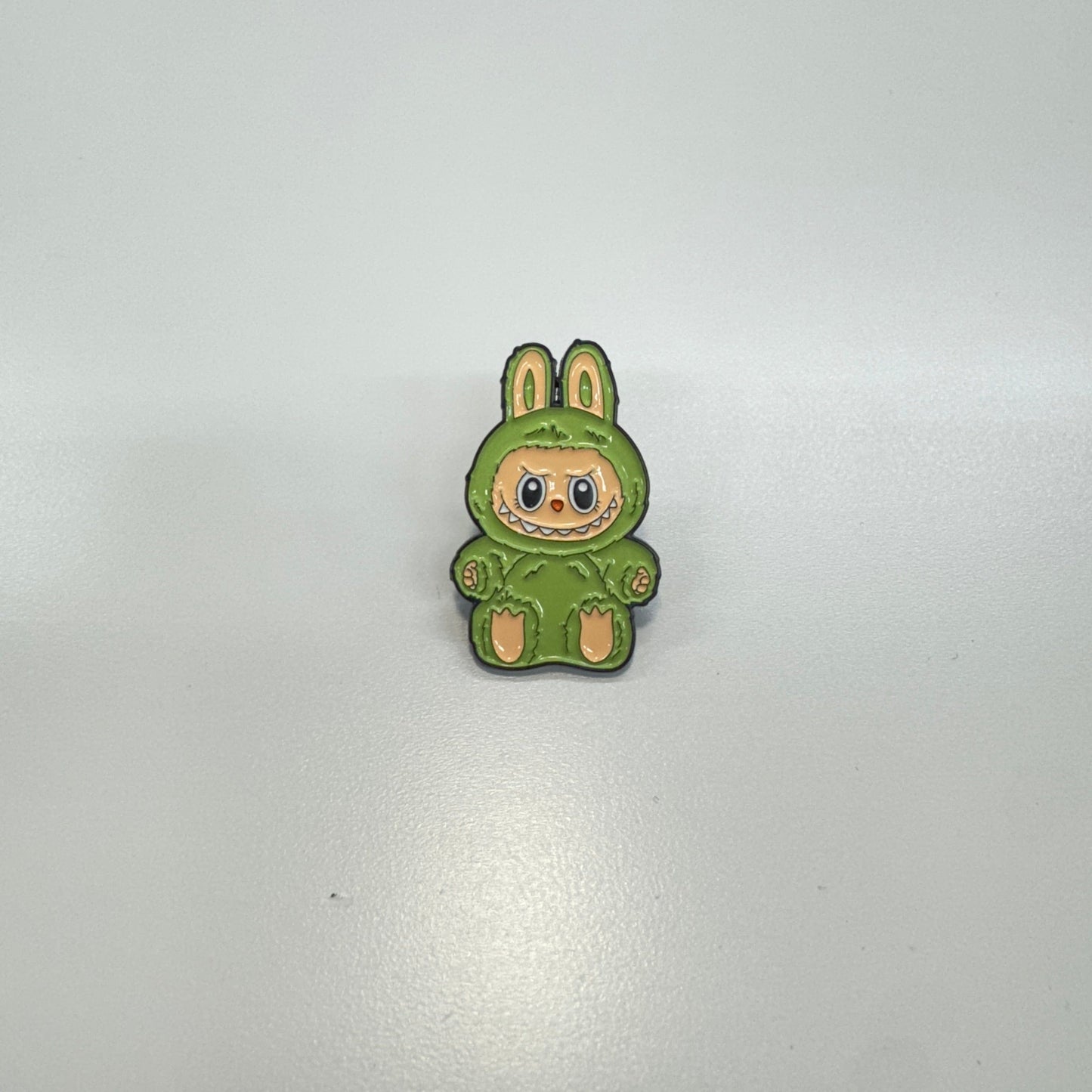 Light green monster 20*35mm Laboubou Print on Black Metal Pins, Sold Individually, Promotions (1 pcs) Promotion