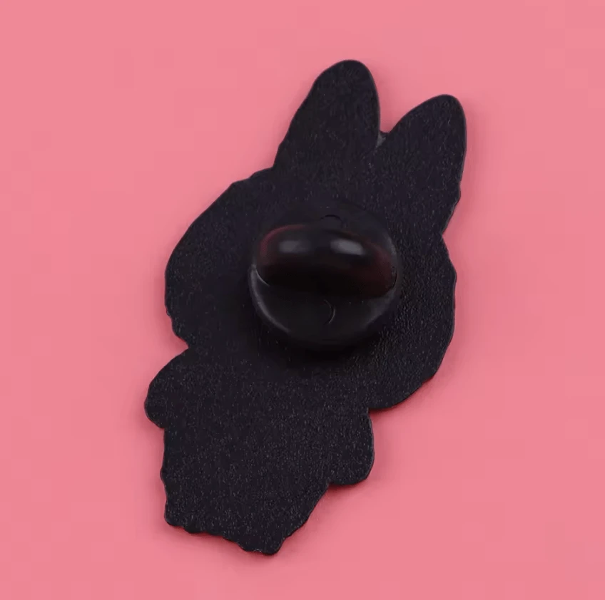 20*35mm Laboubou Print on Black Metal Pins, Sold Individually, Promotions (1 pcs) Promotion