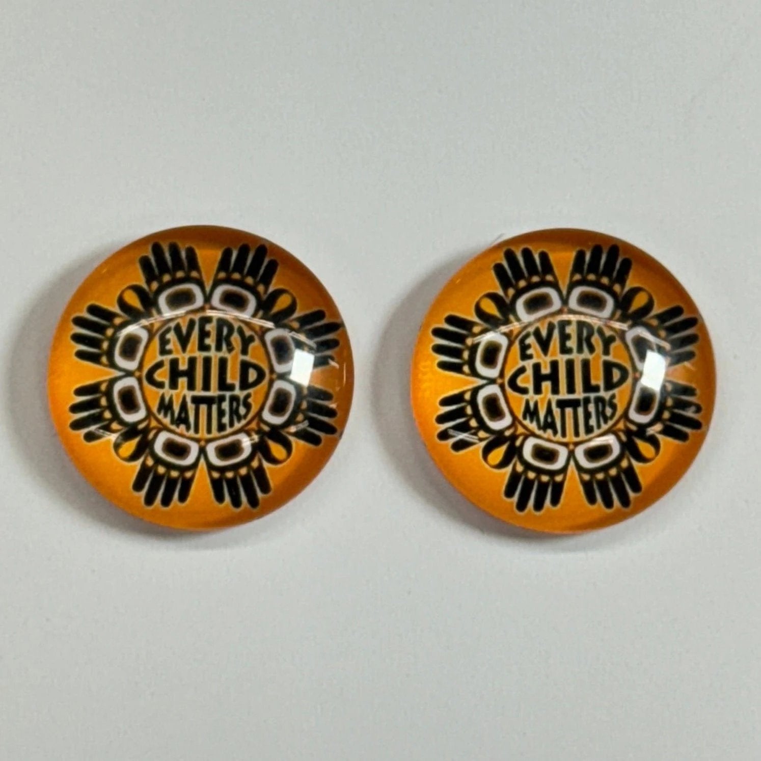 Eagle Design Hands 20mm Mixture of Every Child Matters Designs, Glue on, Resin Gem (Sold In Pair) Resin Gems