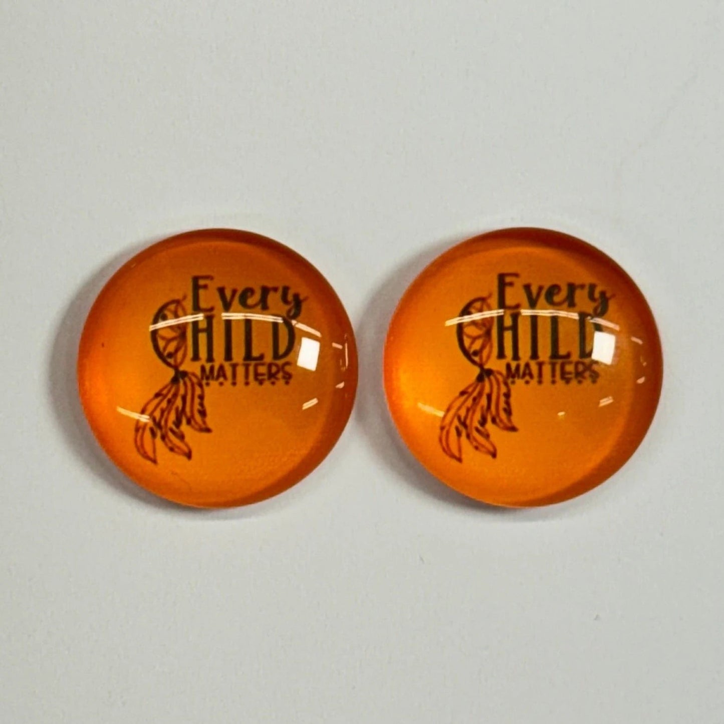 Half Dream Catcher 20mm Mixture of Every Child Matters Designs, Glue on, Resin Gem (Sold In Pair) Resin Gems