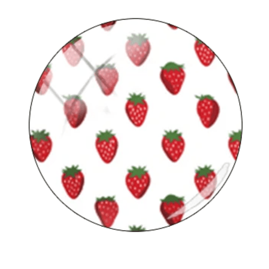 20mm Raining Strawberries Printed Acrylic Teardrop, Glue on, Resin Gem (Sold in Pair) Resin Gems