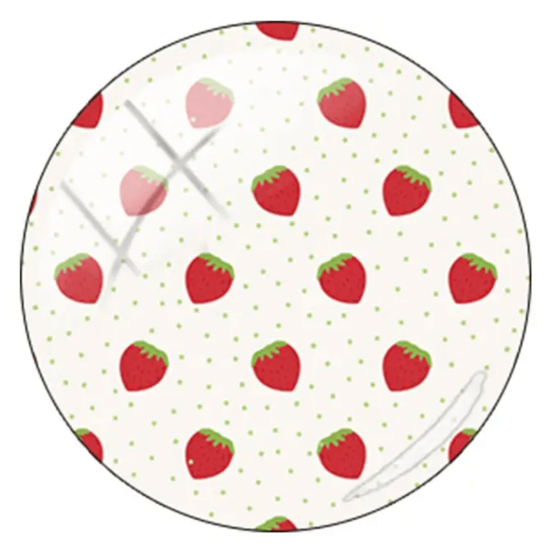 20mm Strawberries & Polka Dots Printed Acrylic Teardrop, Glue on, Resin Gem (Sold in Pair) Resin Gems