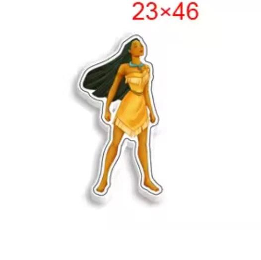 23*46mm "Pocahontas" Odd Shaped Glue on, Resin Gem (Sold in Pair) Resin Gems