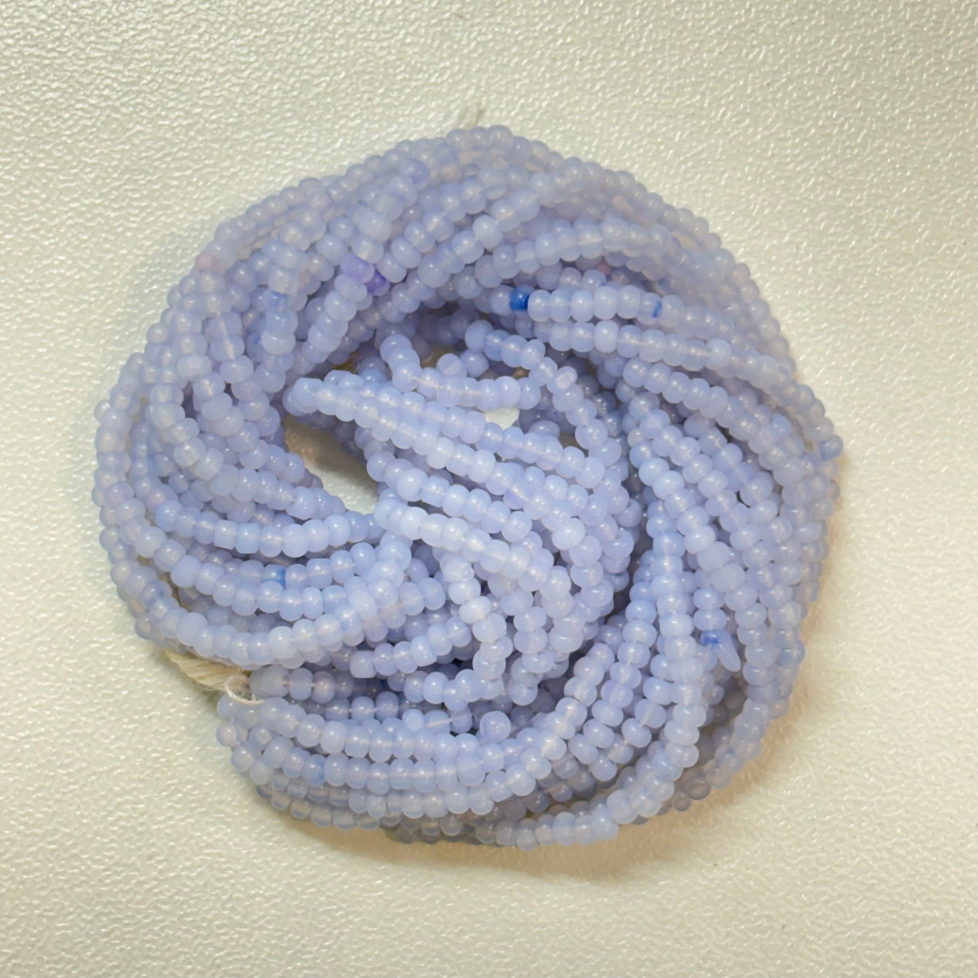 11/0 Charlotte Cut Seed Bead- Opal Sky Blue  *10g Hank* India Sheen Charlotte Cut Seedbeads