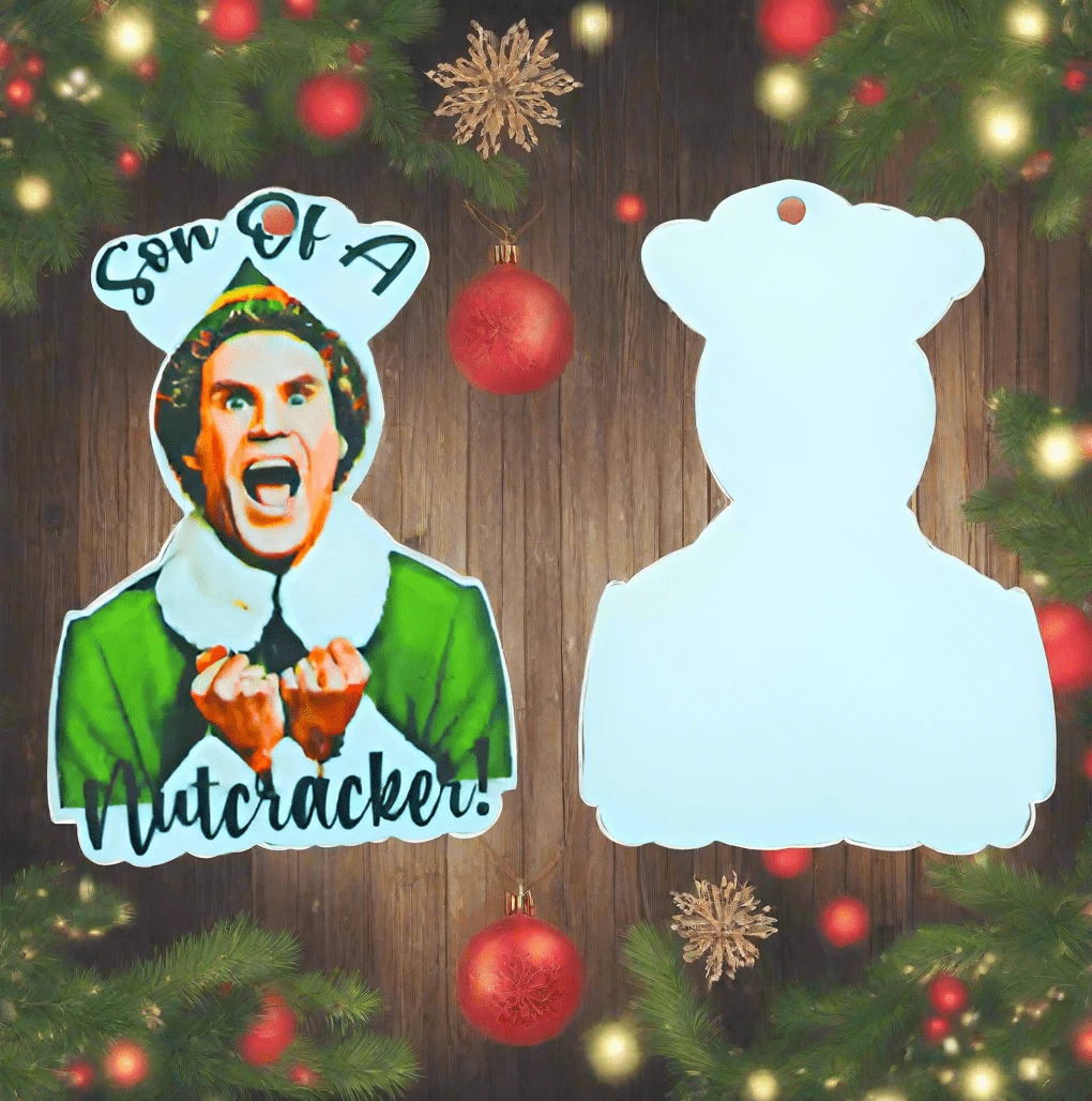 25*38mm "Son of a Nutcracker"Christmas Printed on Acrylic, Sew on, Resin Gems Resin Gems