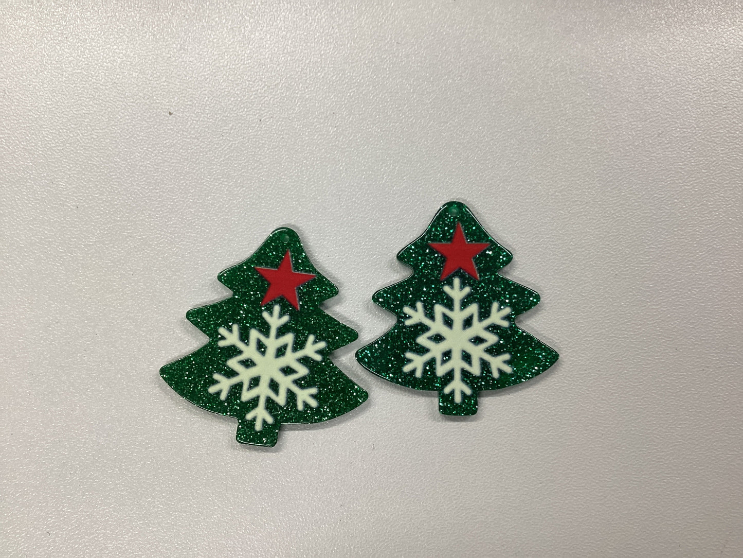 Various Styles Christmas Acrylic Gems, Double Sided, Glue on, Resin Gem (Sold In Pair) Resin Gems