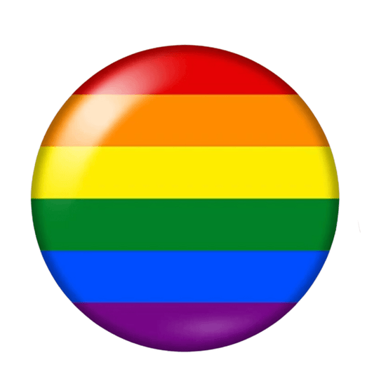 25mm Flag Pride Ally Rainbow Acrylic Round,  Glue on, Resin Gem (Sold in Pair) Resin Gems