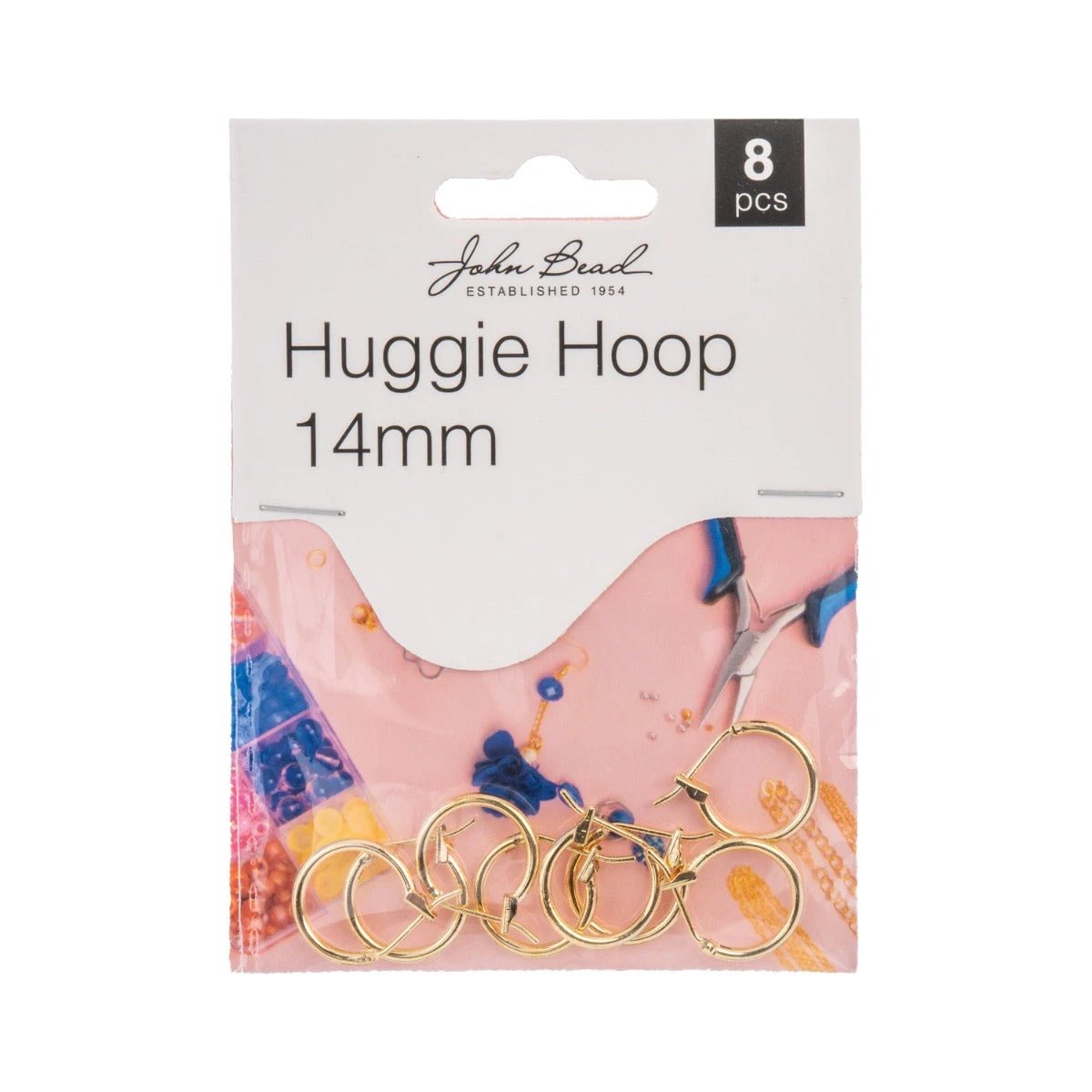 Must Have Findings - Huggie Hoop (Hoop) 14mm Gold 8pcs Must Have Findings