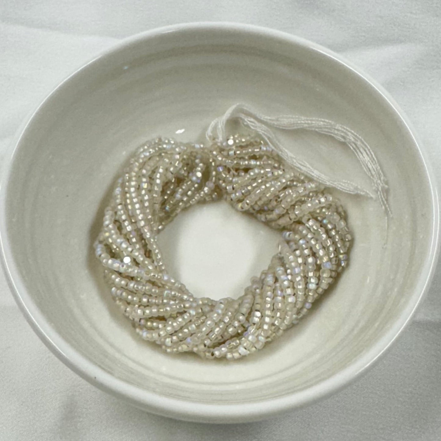 11/0 Charlotte Cut PREMIUM Seed Bead-  Patina Matte Crystal Silver Lined Aurore Boreale *10g Hank* India Sheen Charlotte Cut Seedbeads