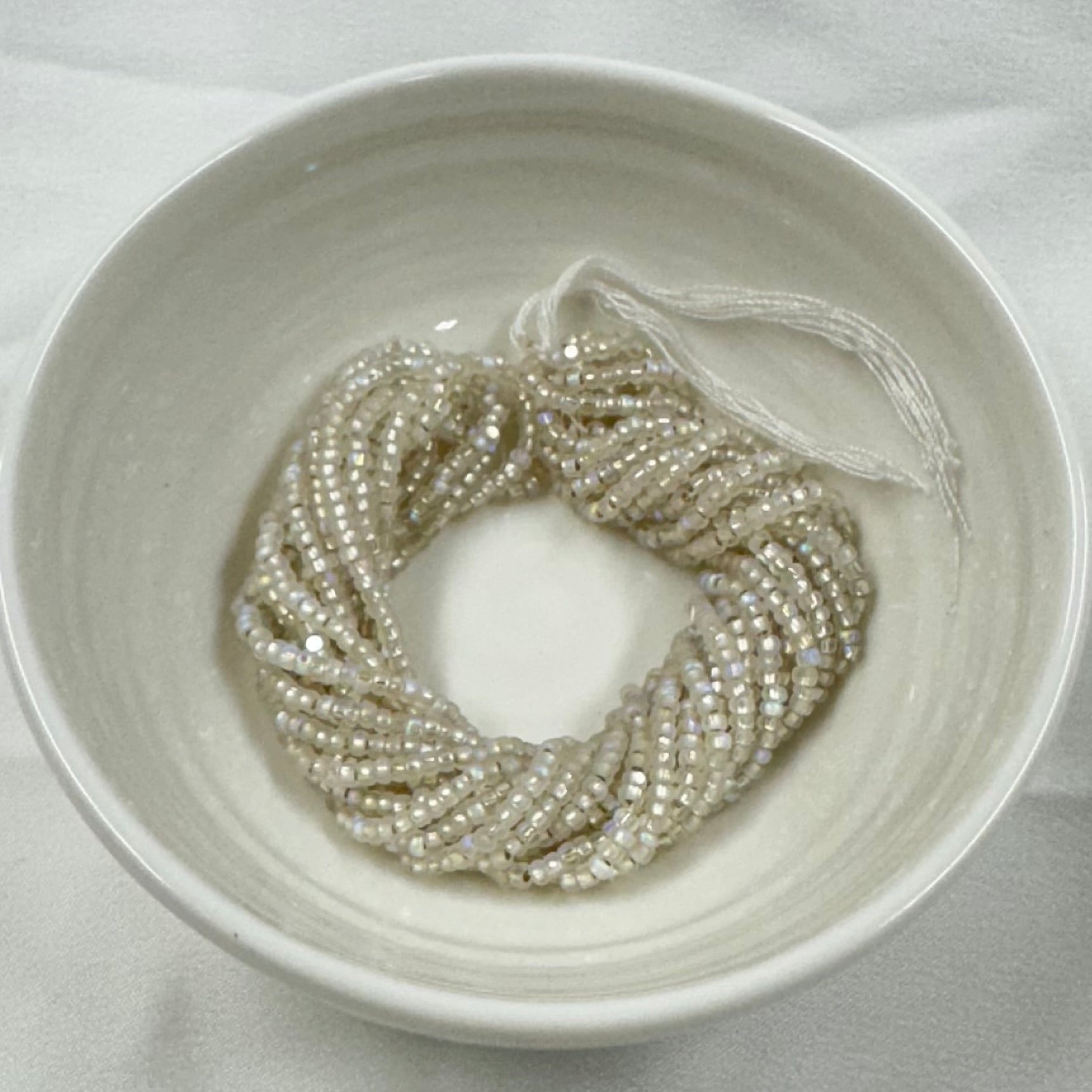 11/0 Charlotte Cut PREMIUM Seed Bead-  Patina Matte Crystal Silver Lined Aurore Boreale *10g Hank* India Sheen Charlotte Cut Seedbeads