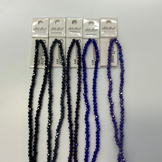 3*4mm Dark Blues-Black Rondelle Set, Promotion Promotions