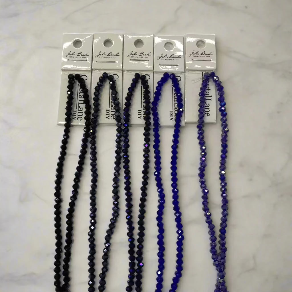 3*4mm Dark Blues-Black Rondelle Set, Promotion Promotions