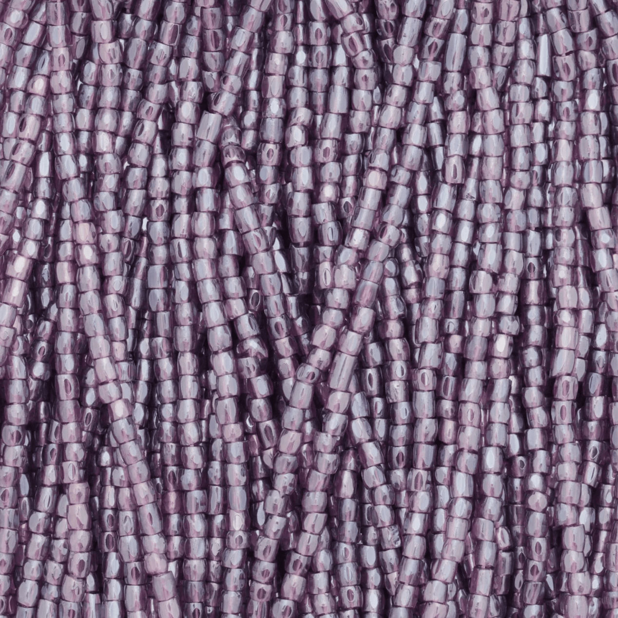 3 Cut 9/0 Beads Purple Transparent LUSTER *Rare* - Sold in HANK 3-cut Beads