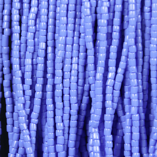 3 Cut 9/0 Beads Sapphire  Blue Opaque *Hank 3-cut Beads
