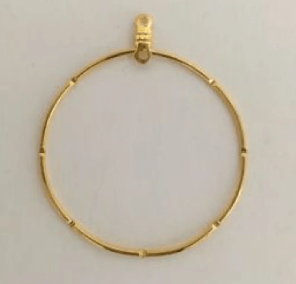 30mm 24kt Gold Plated HOOPS ROUND KNOTCHED for Dreamcatcher designs *10 pieces* (Copy) Basics