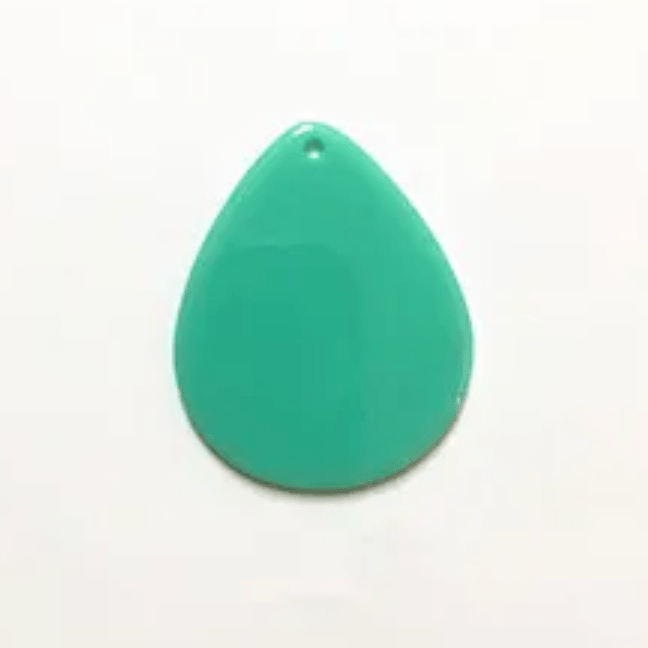 32*42mm Mint Green Fat Teardrops, one hole sew on, Acrylic Resin Gems (Sold in Pair) Resin Gems