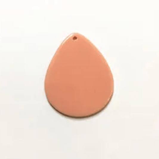 32*42mm Peach Fat Teardrops, one hole sew on, Acrylic Resin Gems (Sold in Pair) Resin Gems