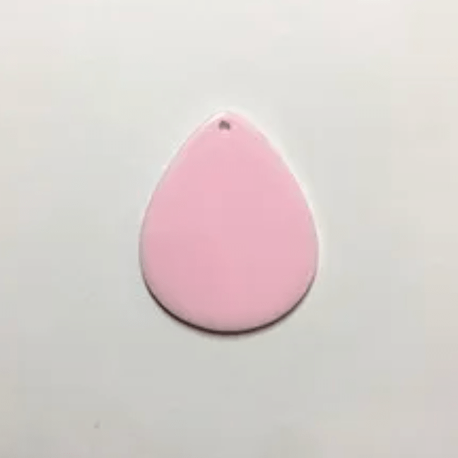 32*42mm Pink Fat Teardrops, one hole sew on, Acrylic Resin Gems (Sold in Pair) Resin Gems