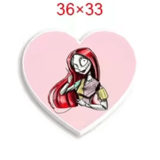 33*36mm Sally Heart Gem Glue on, Resin Gem (Sold In Pair)