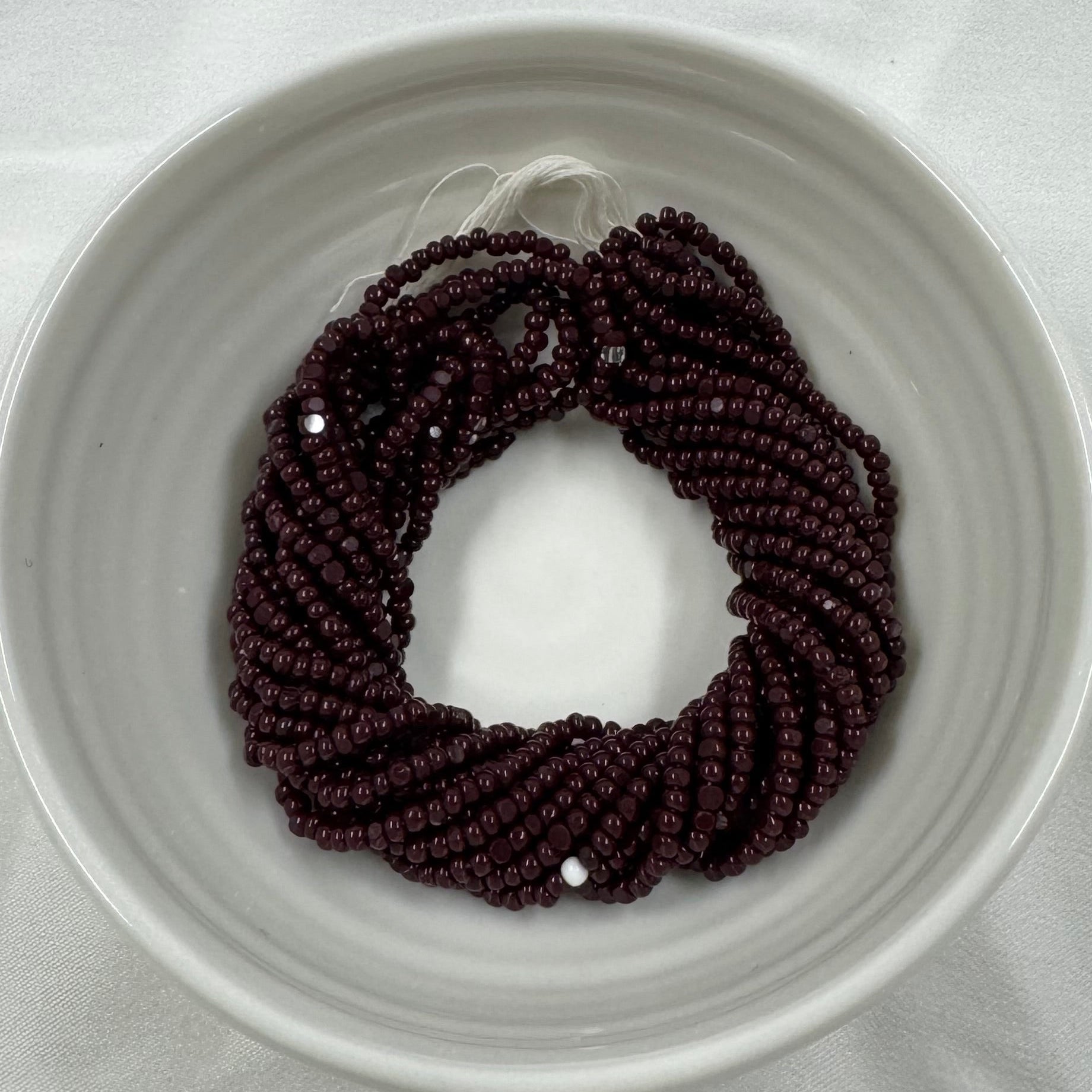 11/0 Charlotte Cut Seed Bead- Opaque Chocolate Brown *10g Hank* India Sheen Charlotte Cut Seedbeads