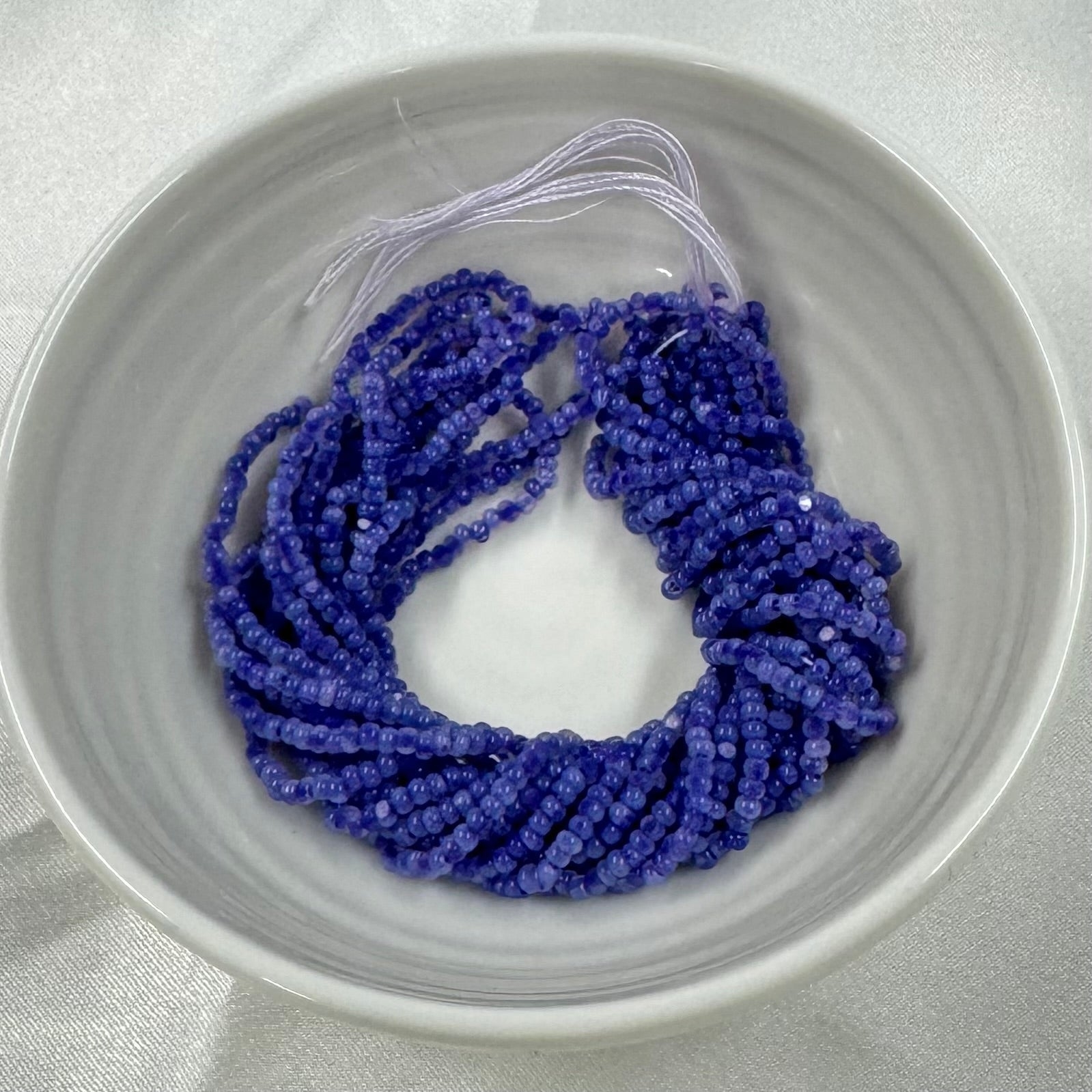 11/0 Charlotte Cut Seed Bead- Opal Neon Dark Purple 10g (Loose) India Sheen Charlotte Cut Seedbeads