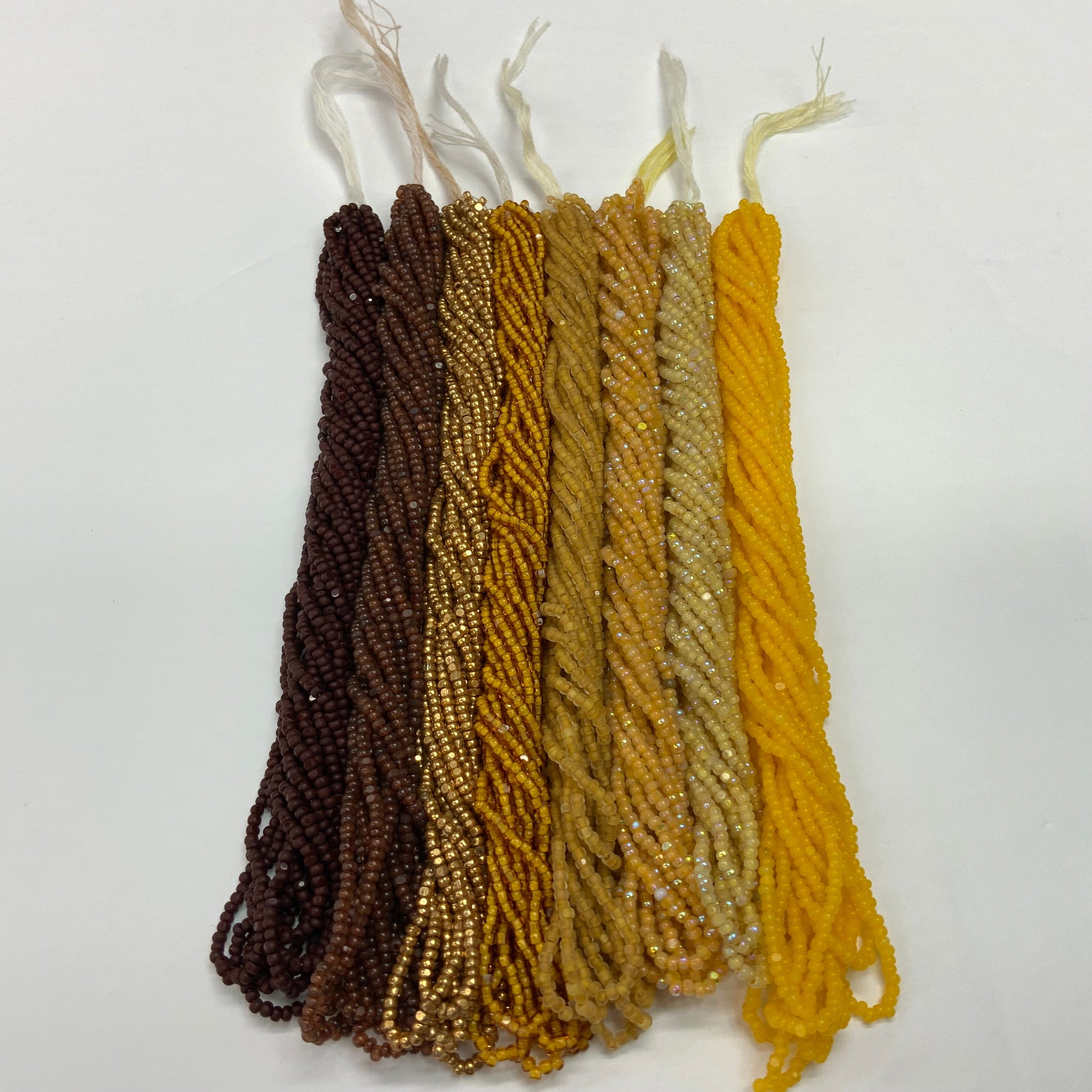 "Fallen Leaves" Autumn 8 x 11/0 Charlotte Seed Beads Set, Bundle Promotions India Sheen Charlotte Cut Seedbeads