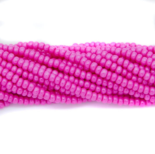 10/0 Pink Terra Intensive , Preciosa Seed Bead *Hank 10/0 Preciosa Seed Beads