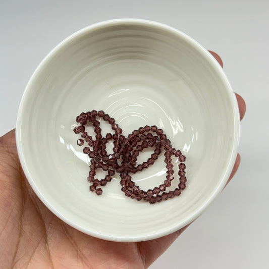 3mm Amethyst Colour Bicone