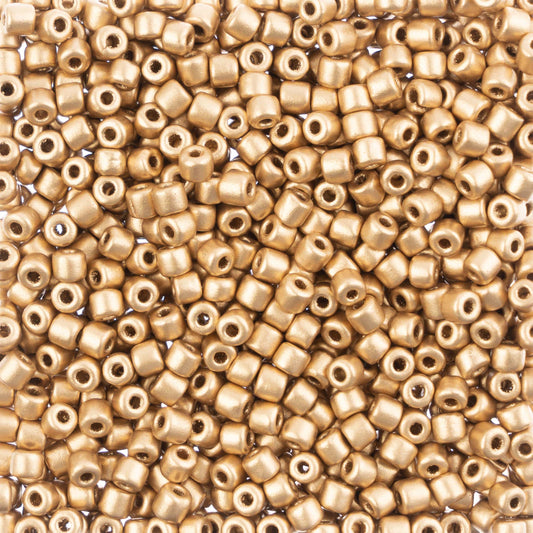 4.5mm Czech Rola Bead 20g - Opaque Metallic Gold