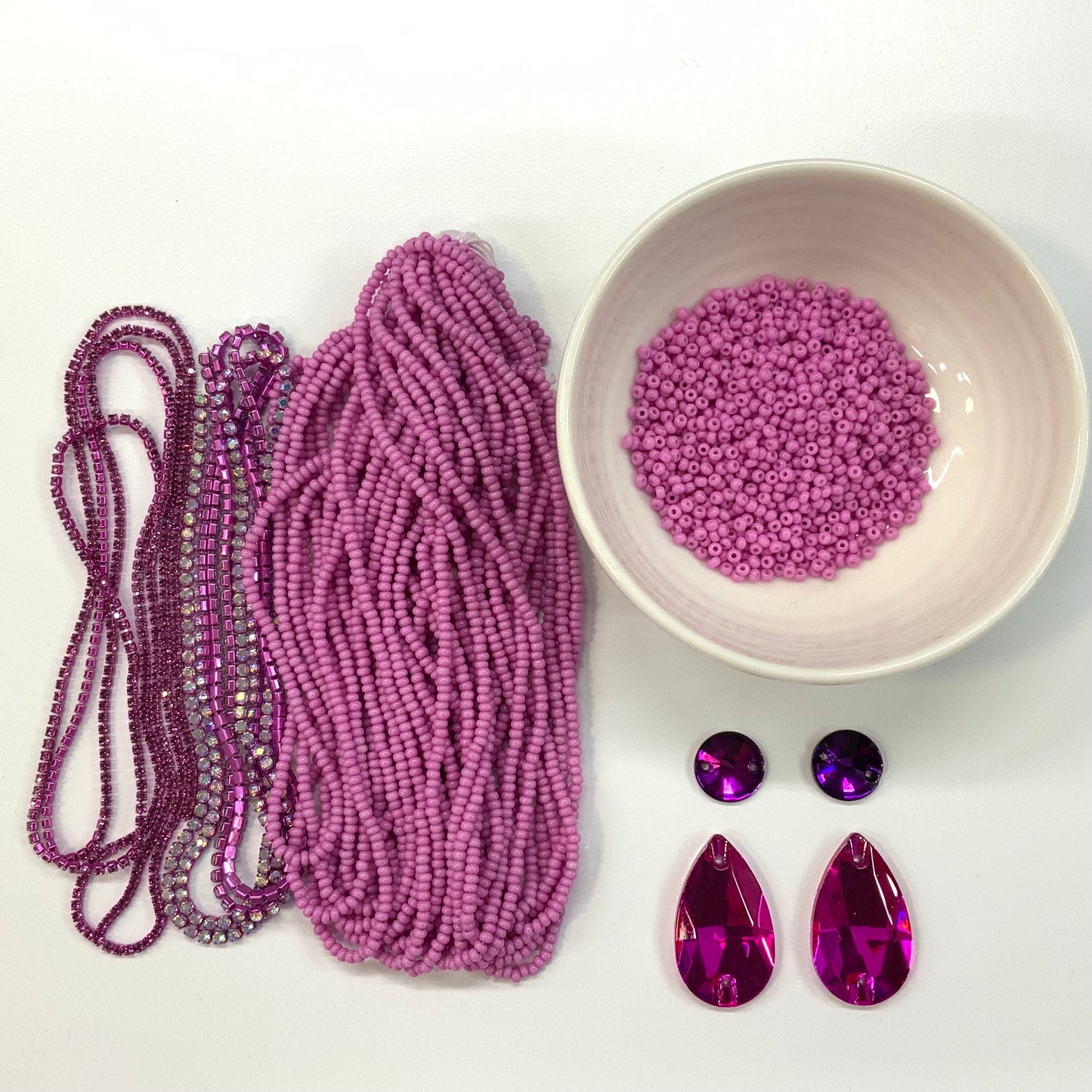 "Orchid Petal" Bead Set, Bundle by Colour Promotions