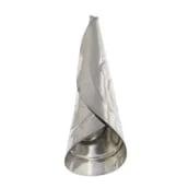 45mm Silver CONES EMBOSSED ALUMINUM Tulip Powwow Pattern Jingle Dress Basics