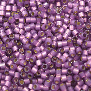 Delica 11/0 Duracoat Silverlined Dyed Color Lilac (2182v) (5.2g) Miyuki Delica Beads