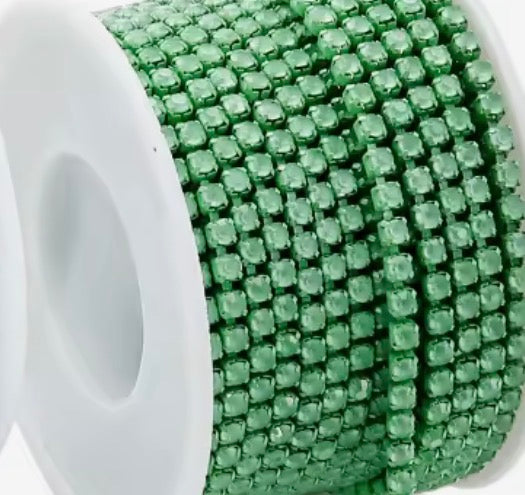 Ss6 Mocha Green (Sold in 36in) Sundaylace Creations & Bling