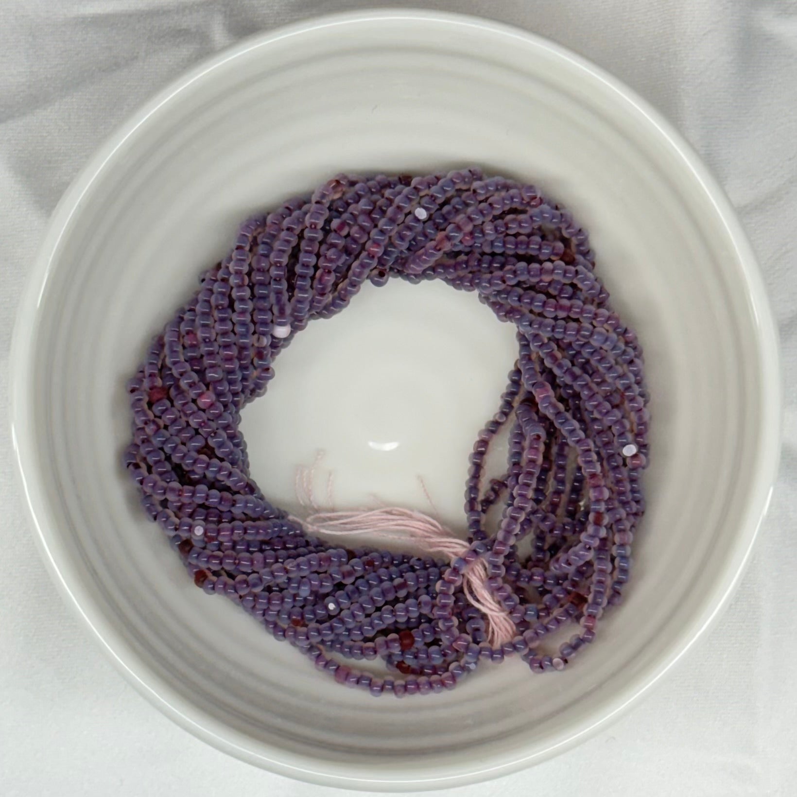 11/0 Charlotte Cut Seed Bead- Opal Plum Pink *10g Hank* India Sheen Charlotte Cut Seedbeads