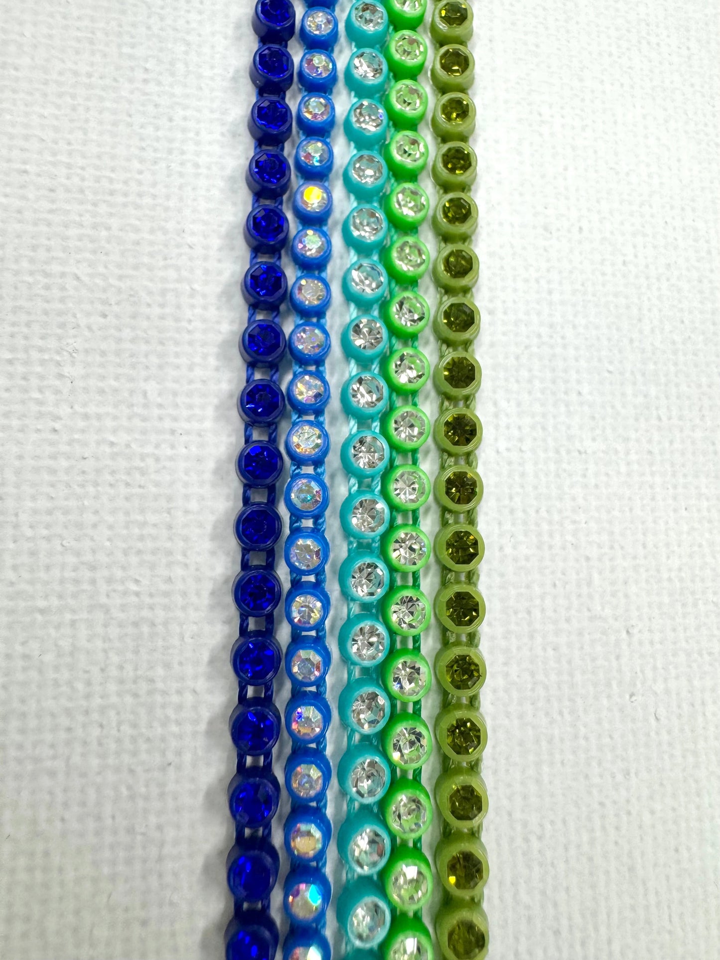 "Blueberry Bunch" 5x1yd Mixed Size Plastic Rhinestone Sundaylace Creations & Bling