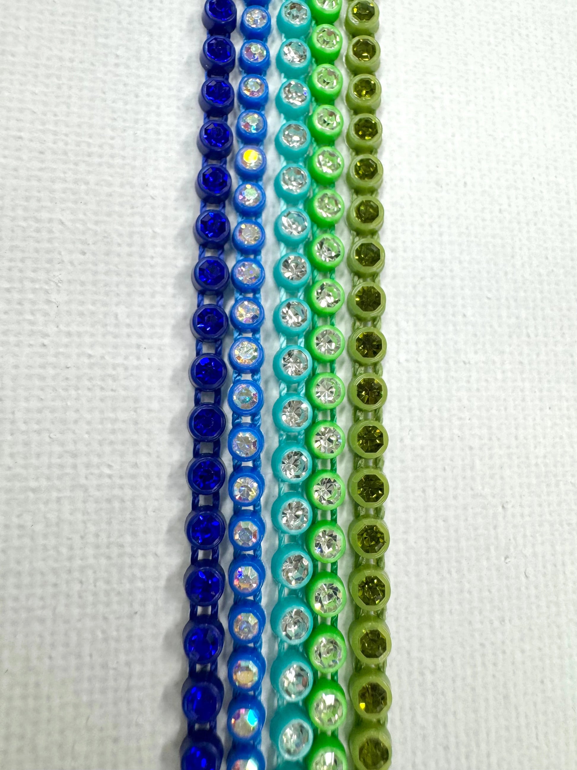 "Blueberry Bunch" 5x1yd Mixed Size Plastic Rhinestone Sundaylace Creations & Bling