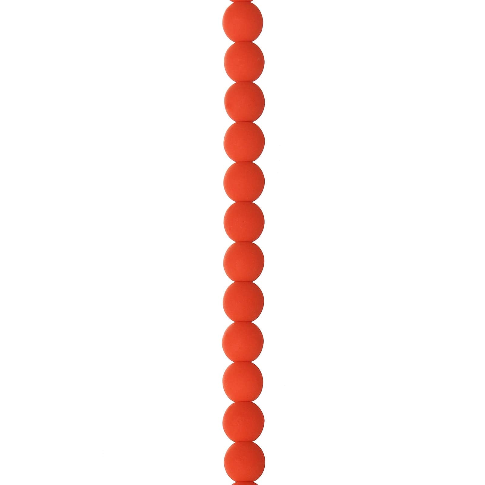 4mm Red Coral on White Alabaster Velvet (46pcs), Czech Glass Beads Strand Pearl Beads