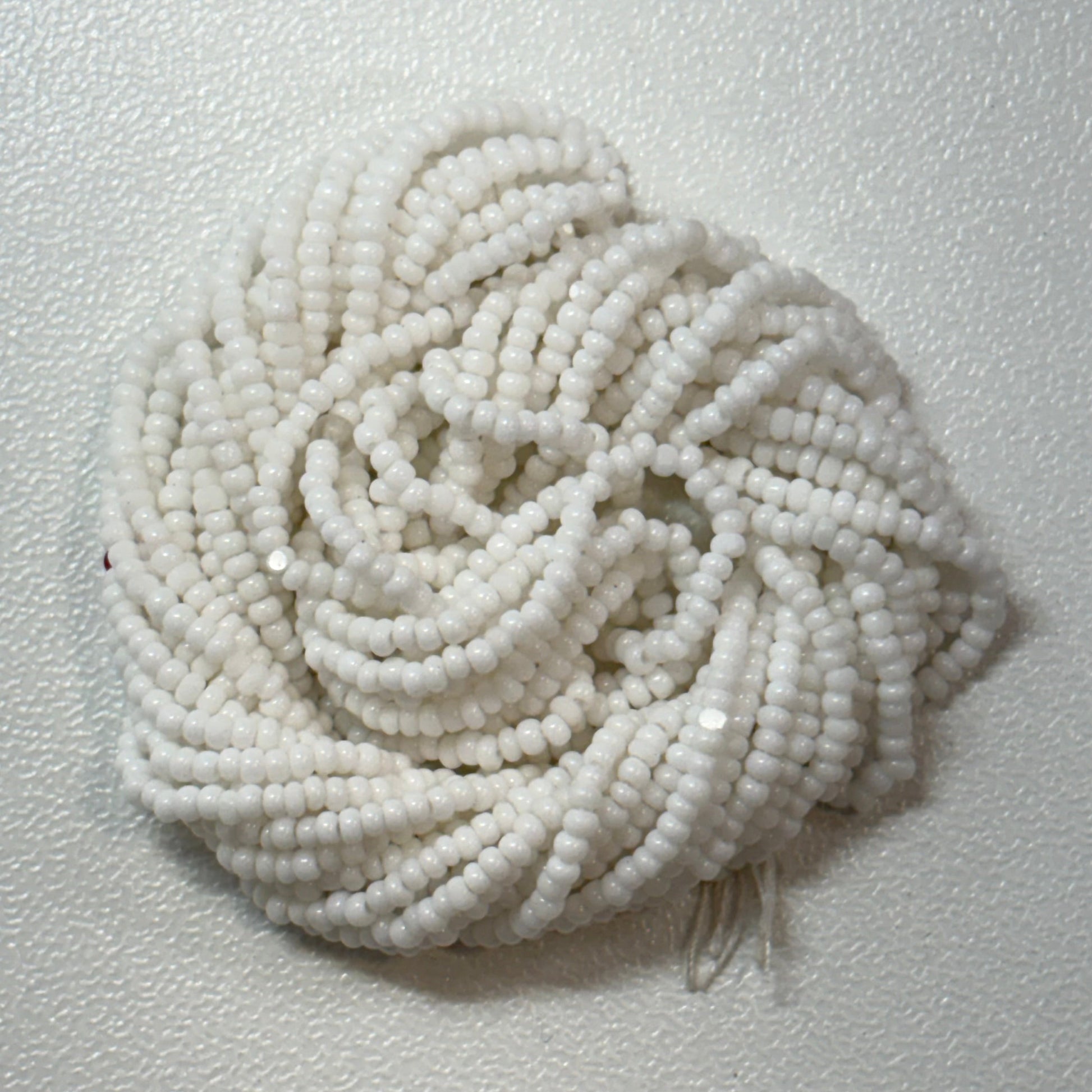 13/0 Charlotte Cut Seed Bead - Chalk White 10g India Sheen Charlotte Cut Seedbeads
