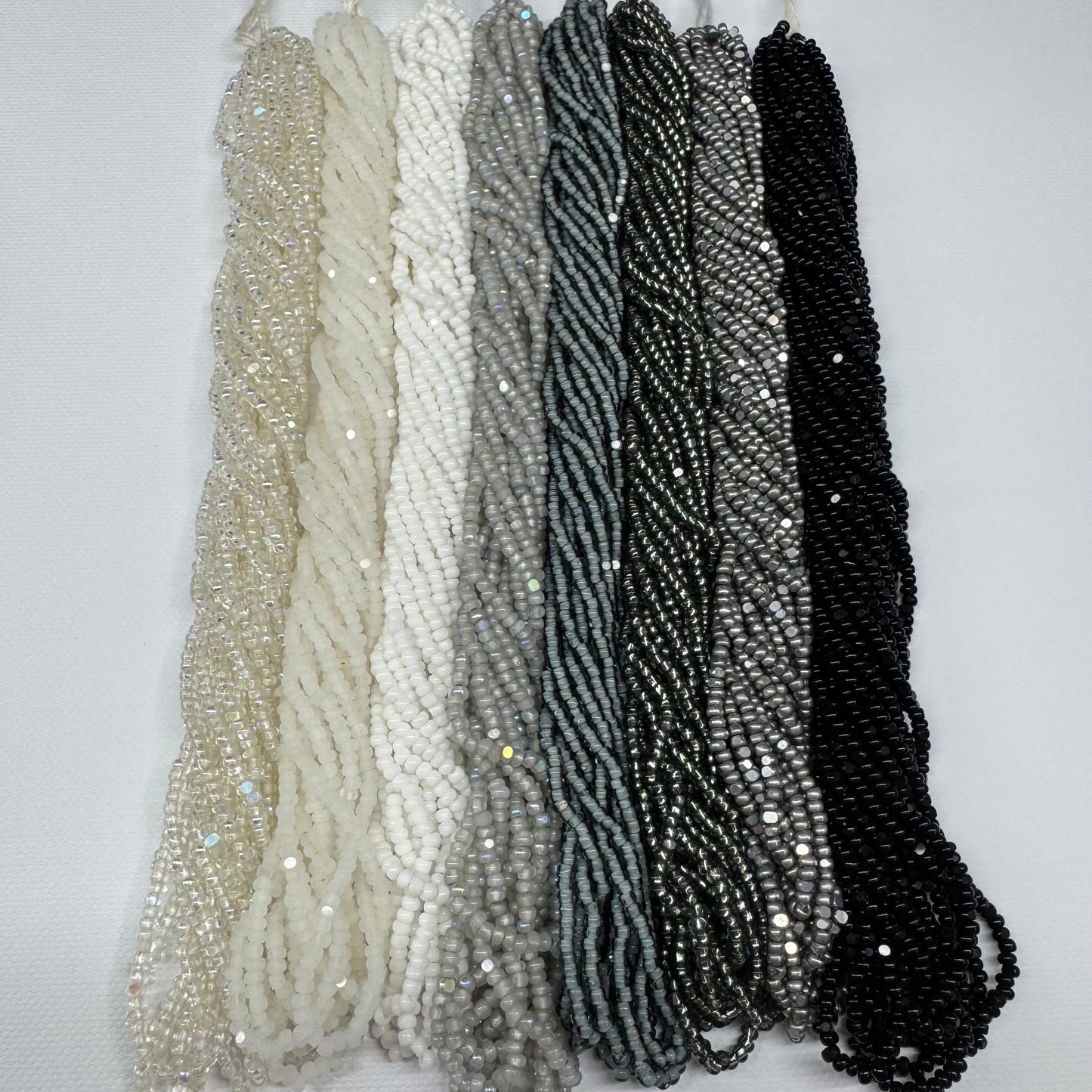 “Smoked Ash” 8 - 11/0 Charlotte Cut Sundaylace Creations & Bling
