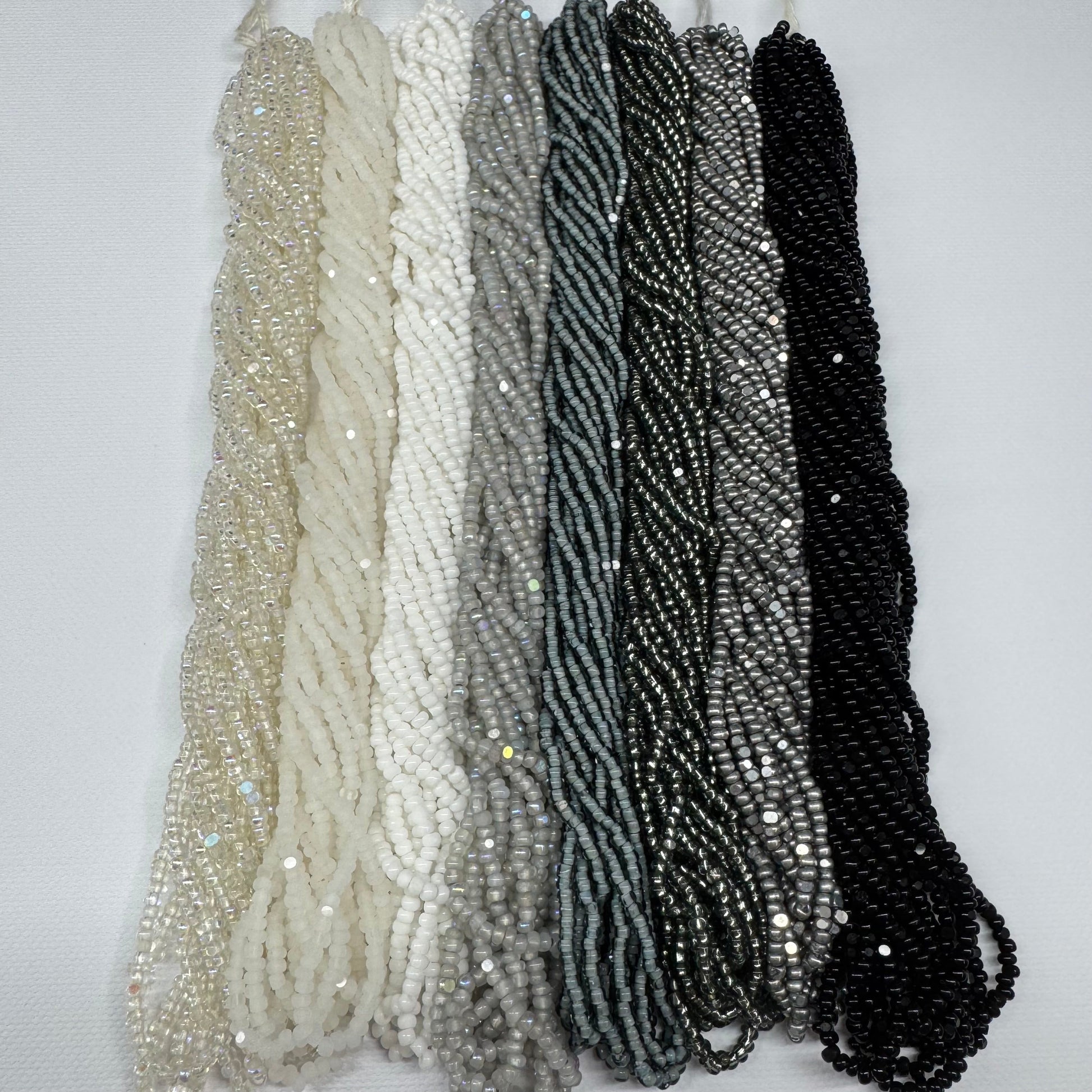 “Smoked Ash” 8 - 11/0 Charlotte Cut Sundaylace Creations & Bling