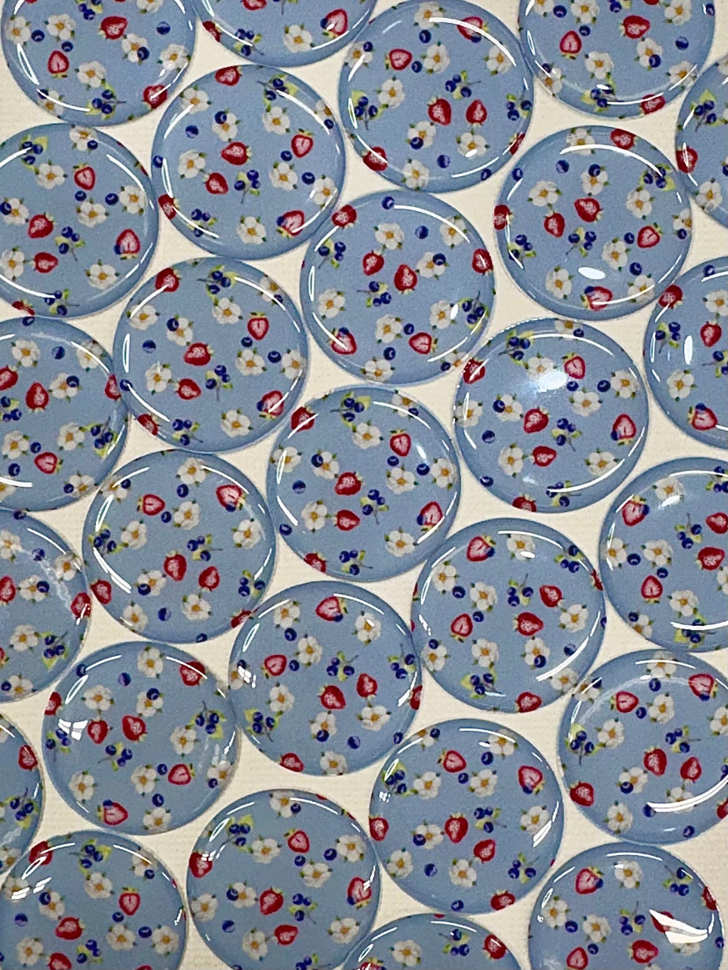 Blueberry & Strawberry gem Sundaylace Creations & Bling