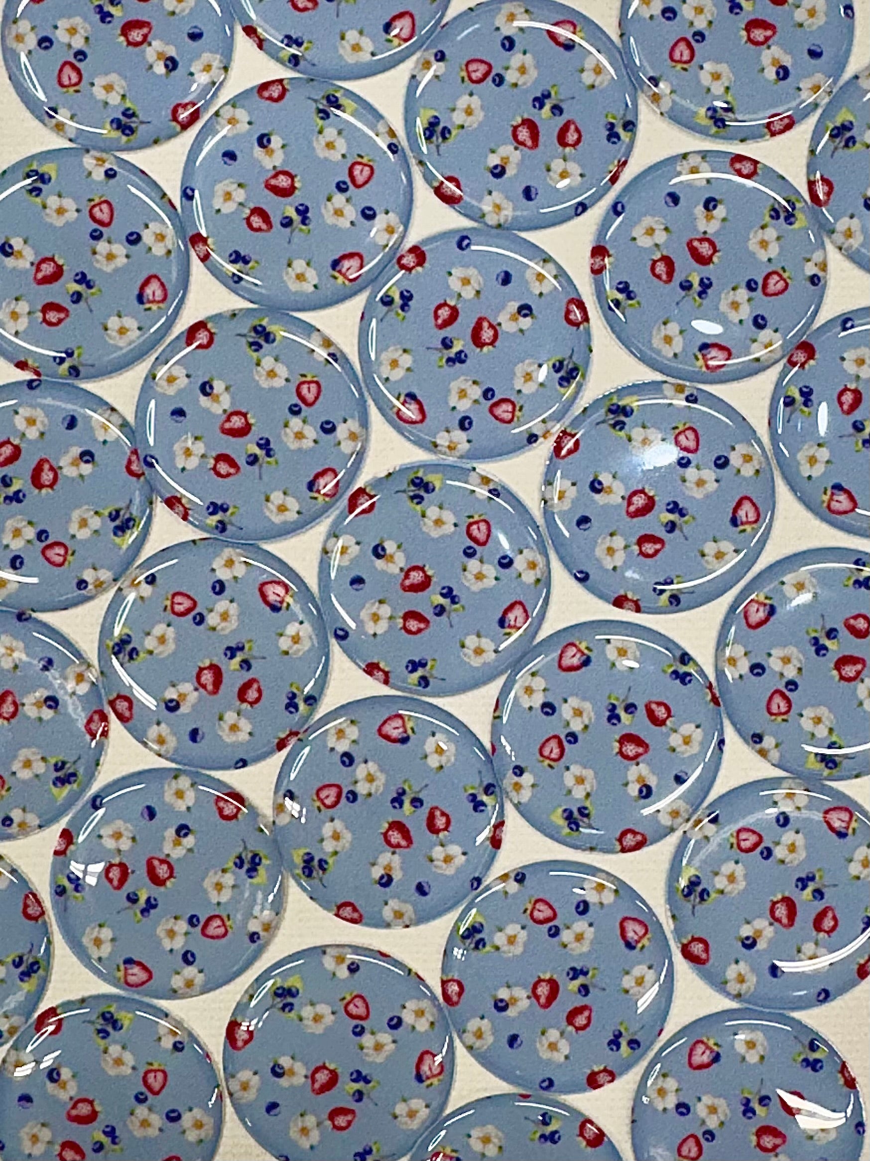 Blueberry & Strawberry gem Sundaylace Creations & Bling