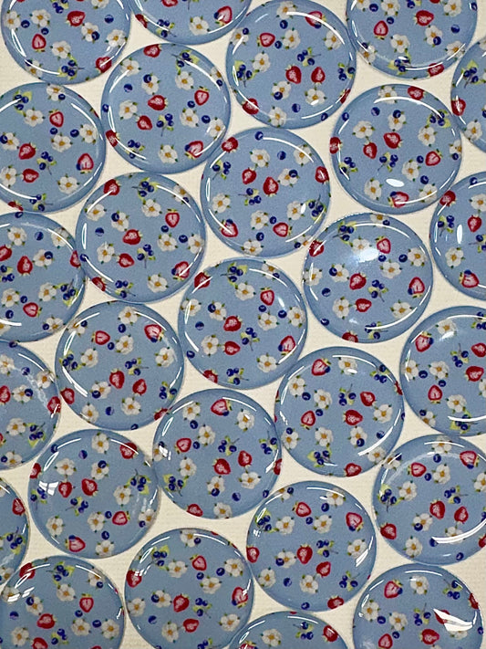 Blueberry & Strawberry gem Sundaylace Creations & Bling