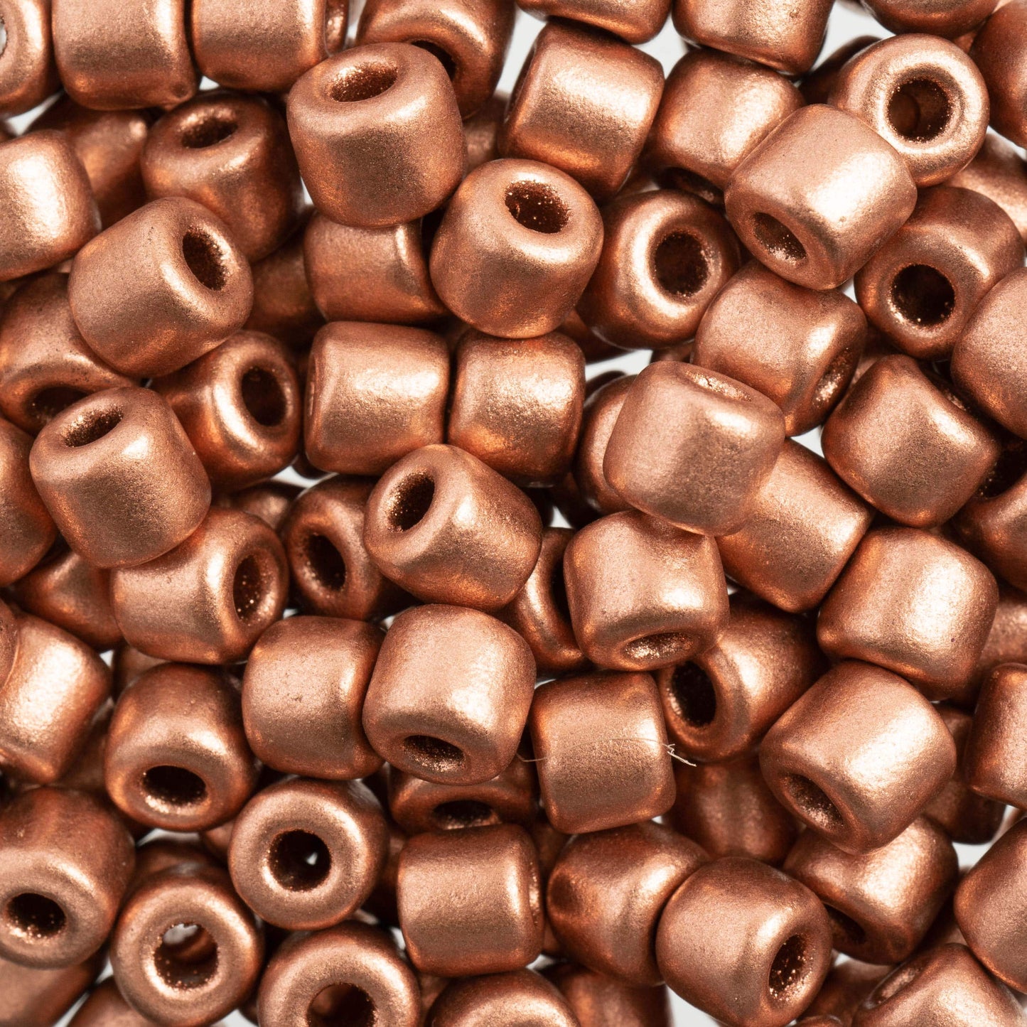 6.2mm Czech Rola Bead 16g - Metallic Copper 6/0 Pony Beads