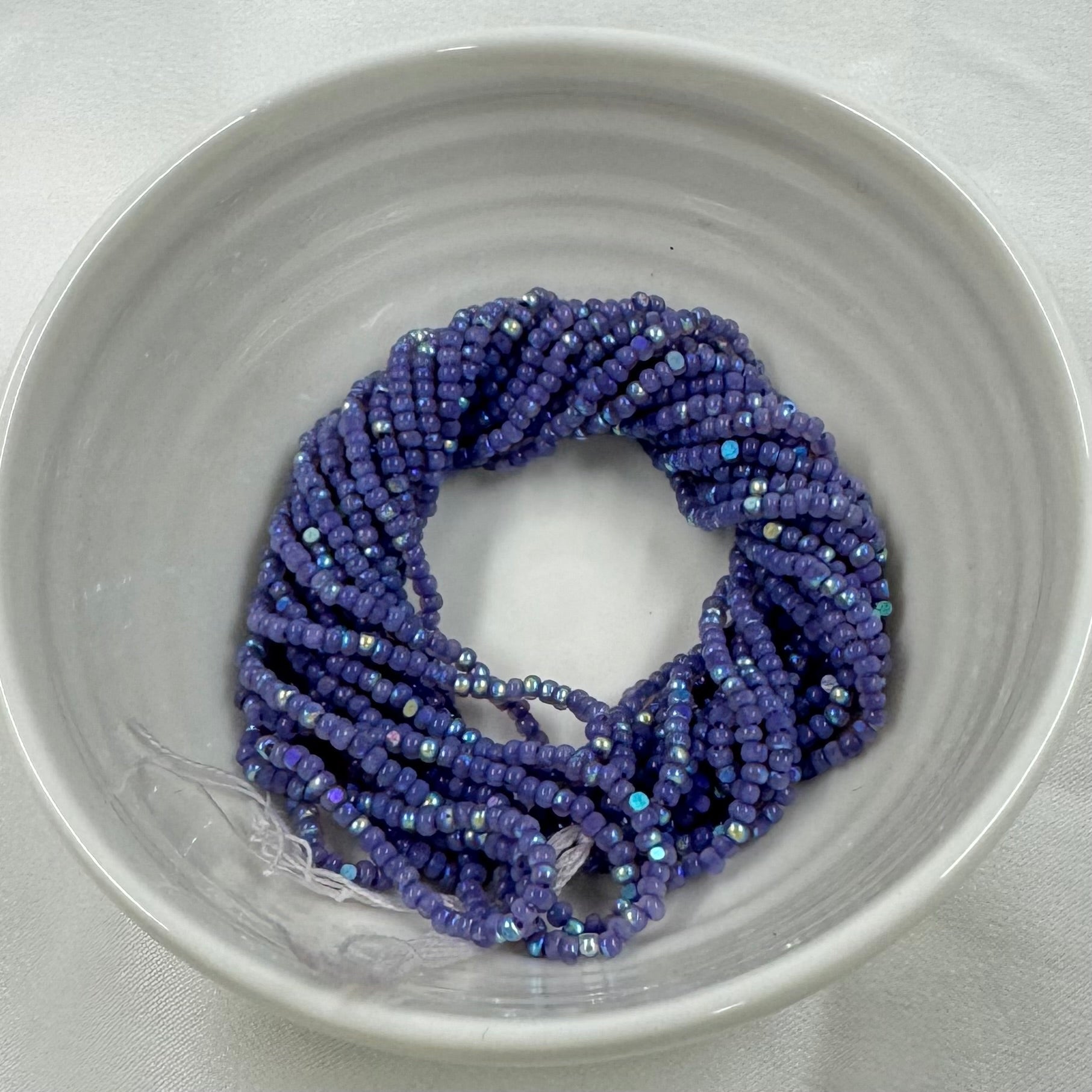 11/0 Charlotte Cut Seed Bead- Opal Neon Purple Aurore Boreale PREMIUM *10g Hank* India Sheen Charlotte Cut Seedbeads