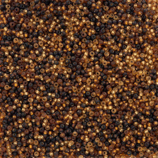 10/0 Caramel Latte Mix, Preciosa Seed Beads VIAL 10/0 Preciosa Seed Beads