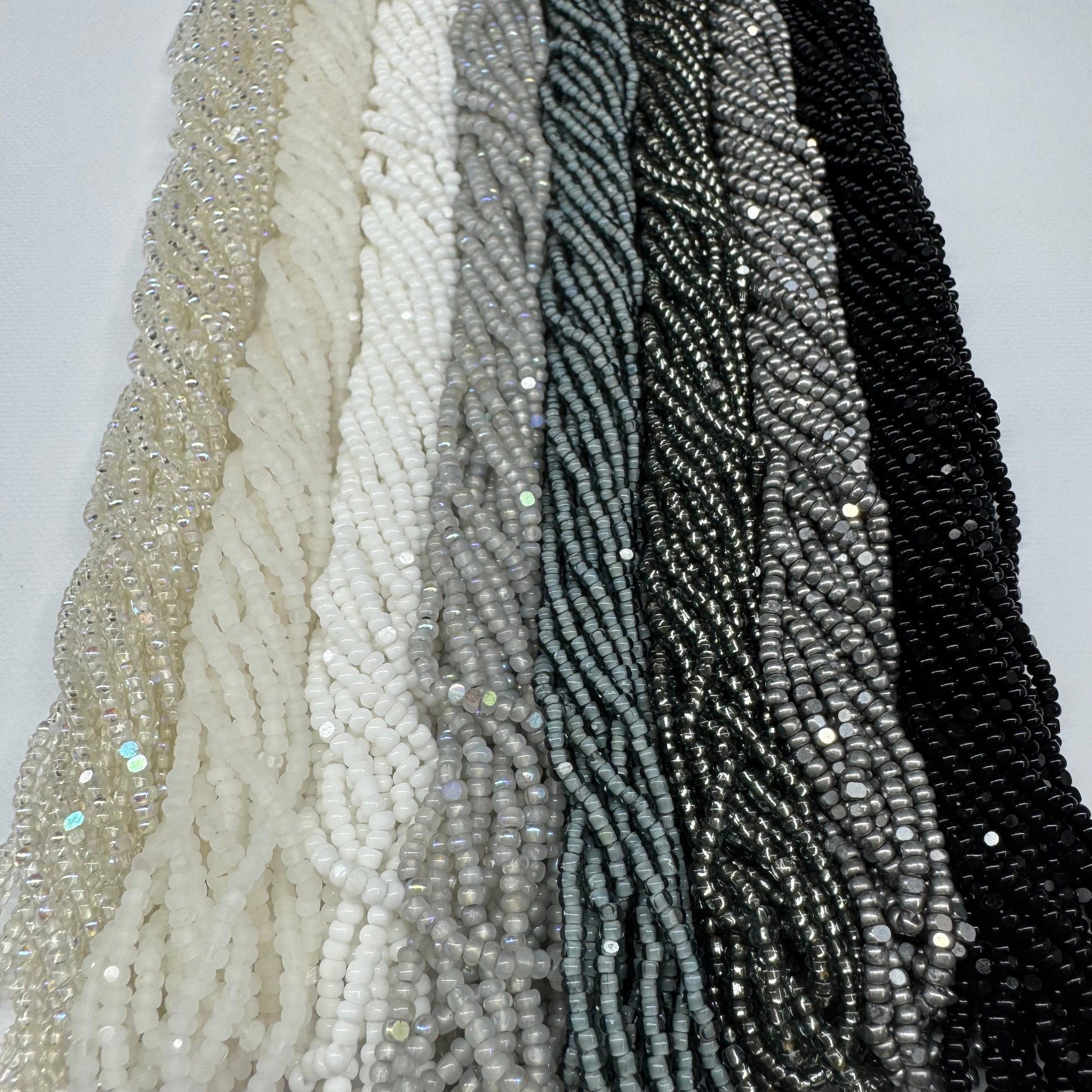 “Smoked Ash” 8 - 11/0 Charlotte Cut Sundaylace Creations & Bling