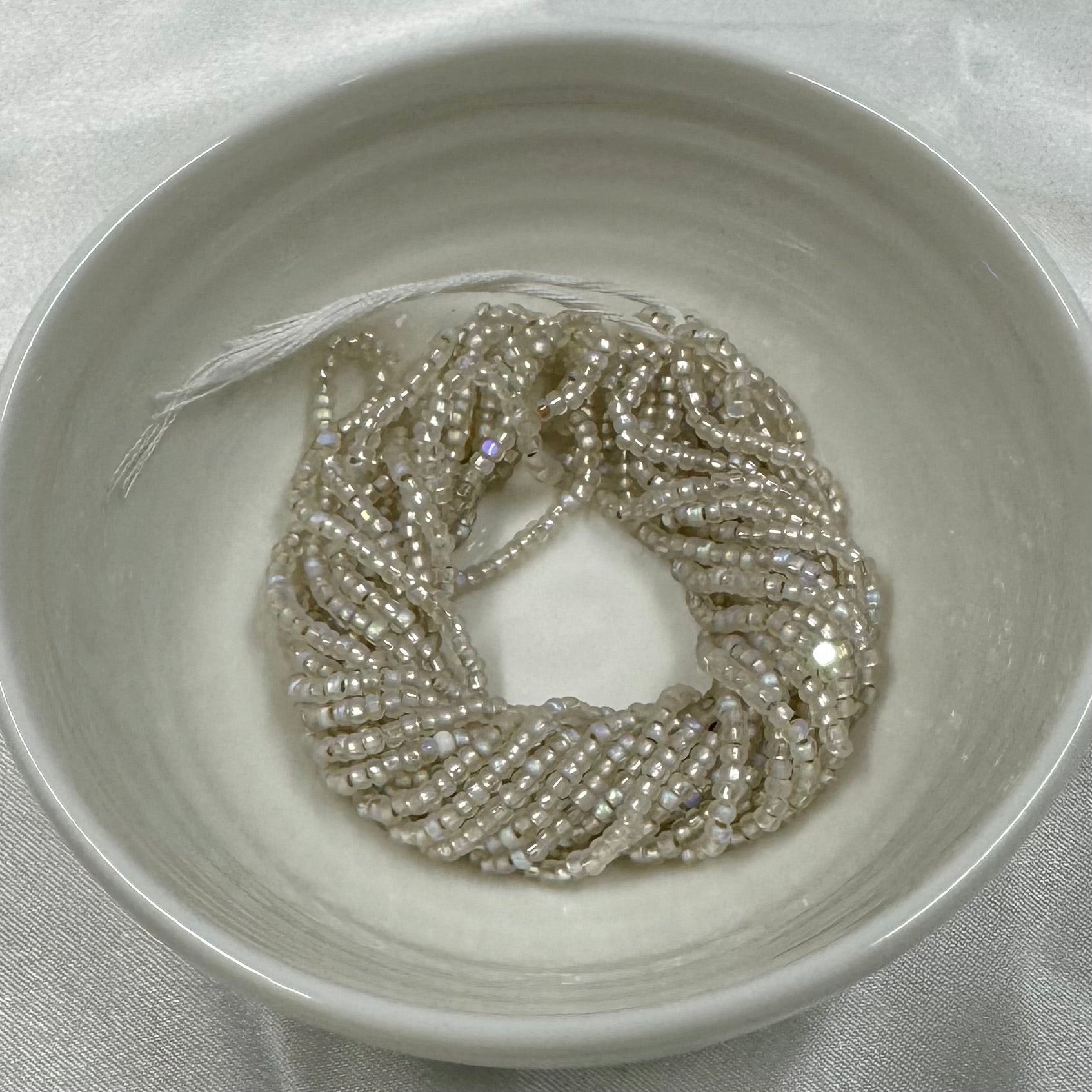 11/0 Charlotte Cut PREMIUM Seed Bead-  Matte Crystal Silver Lined  *10g Hank* India Sheen Charlotte Cut Seedbeads